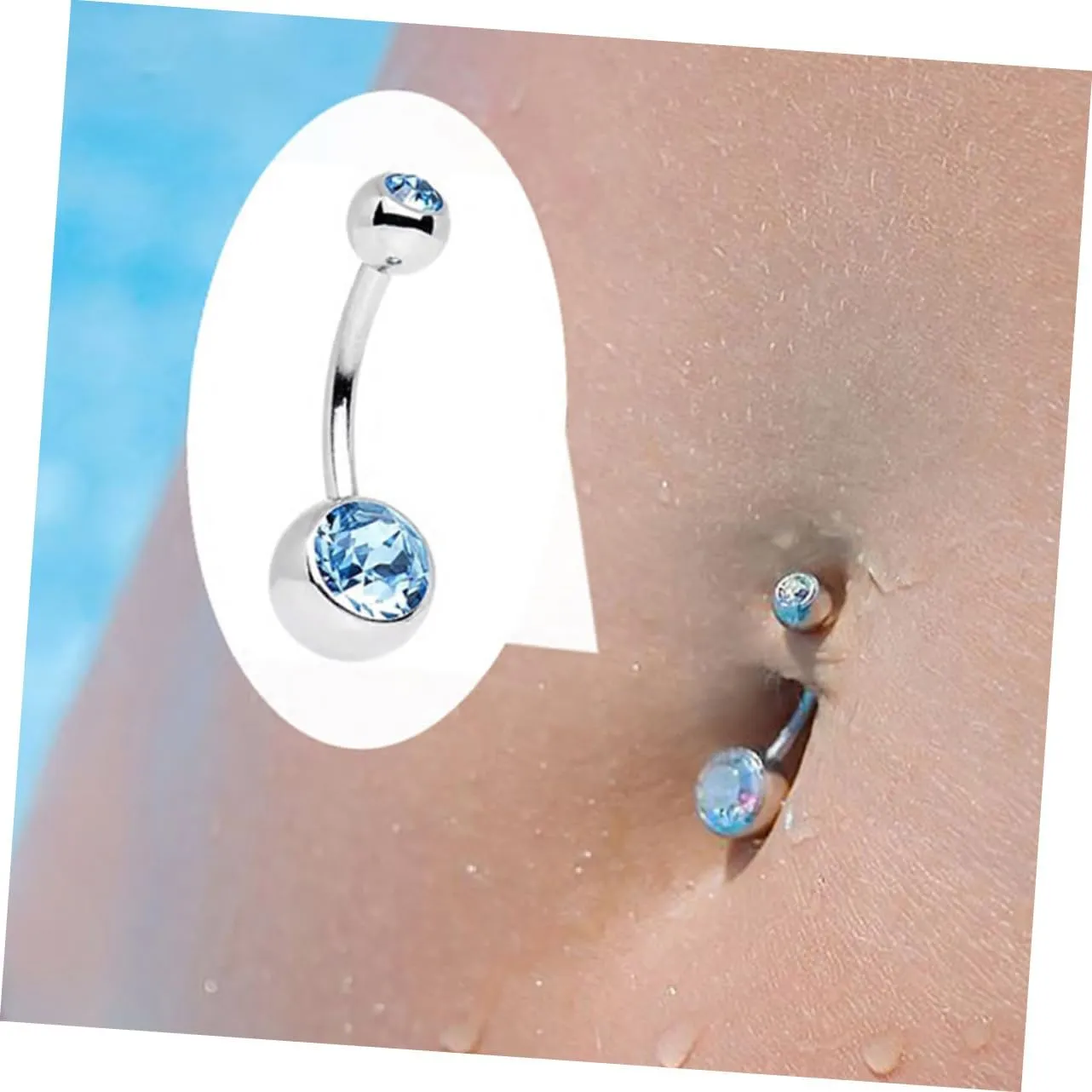 1 21pcs Navel Ring Short Navel Ornaments Piercing Navel Studs Decorative Navel Studs Body Piercing
