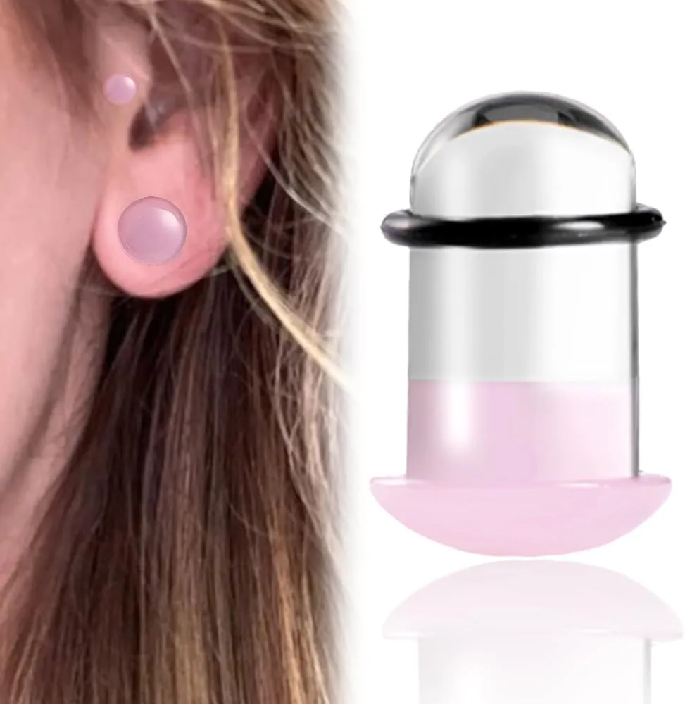 10PCS/8PCS/2PCS Glass Ear Gauges Stretching Kit 1.2mm-16mm Single Flare Plugs Comfy Stretching Body Piercing gauge stretching kit
