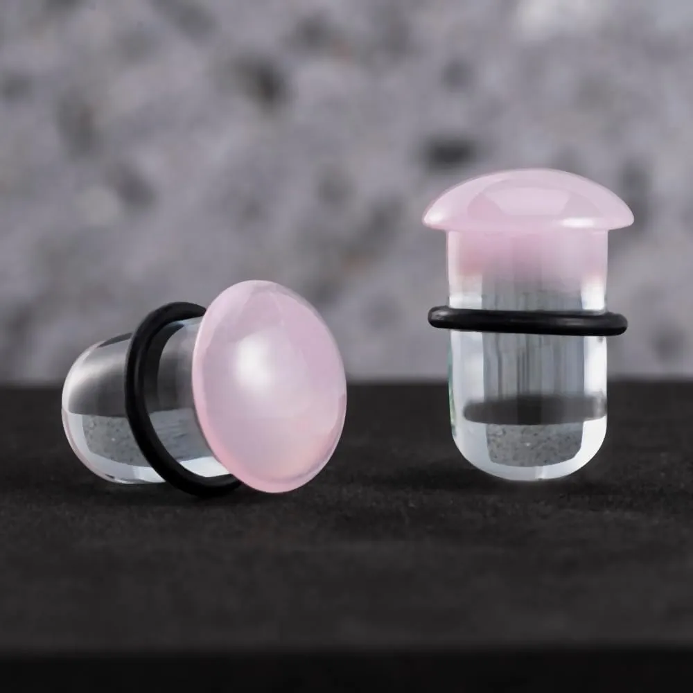 10PCS/8PCS/2PCS Glass Ear Gauges Stretching Kit 1.2mm-16mm Single Flare Plugs Comfy Stretching Body Piercing gauge stretching kit