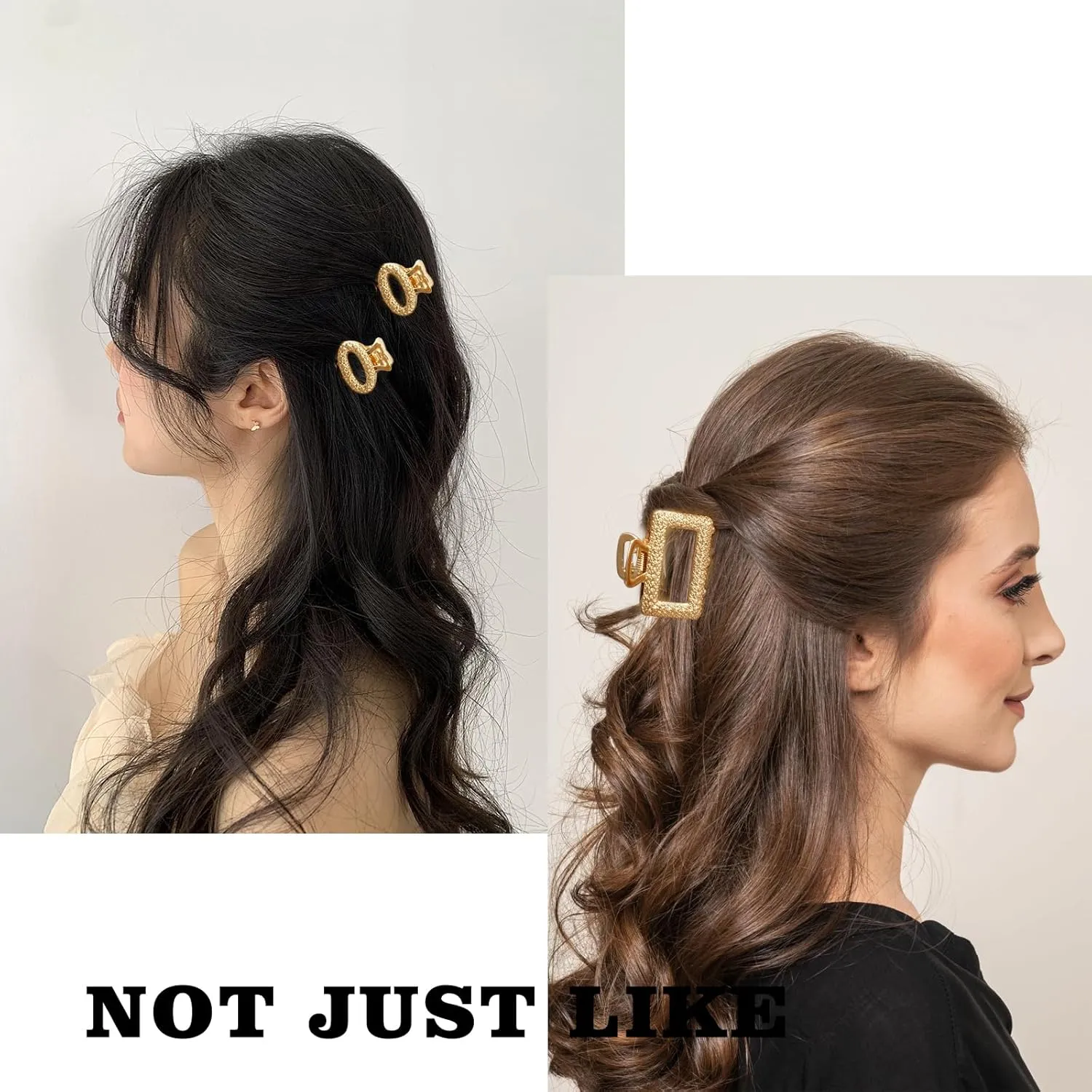 12 Pack Metals Mini Hair Clips for Women Mom Wife Daughter Girls Girlfriends,Medium Hair Claw Clips for Long Hair,Small Cute Gifts for Female with Thick Hair or Thin Hair