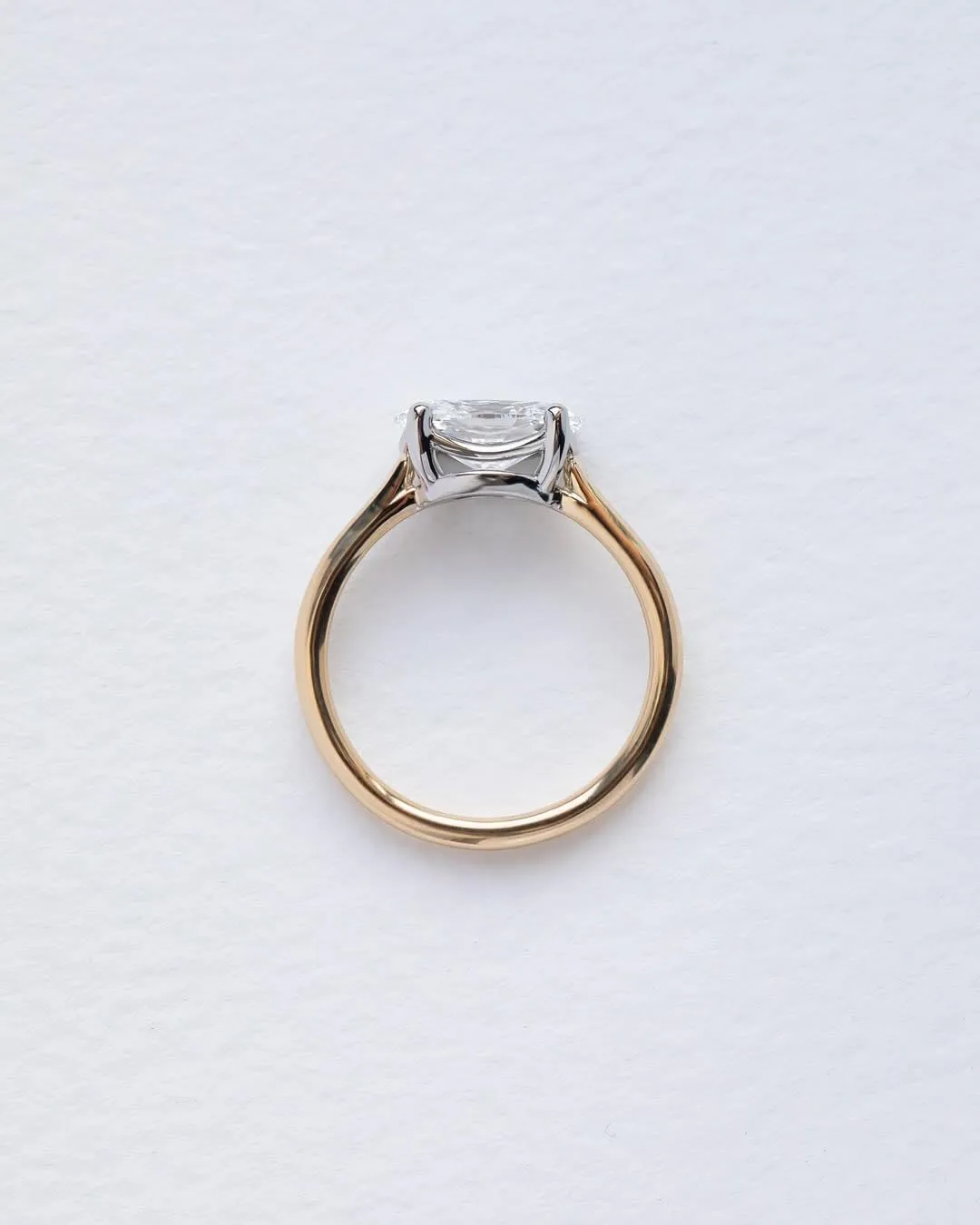 2.0CT East West Oval Cut Moissanite Diamond Ring| 14K Gold Diamond Engagement Ring| Wedding Rings| Anniversary Rings| Christmas Gift| Rings ? SE106