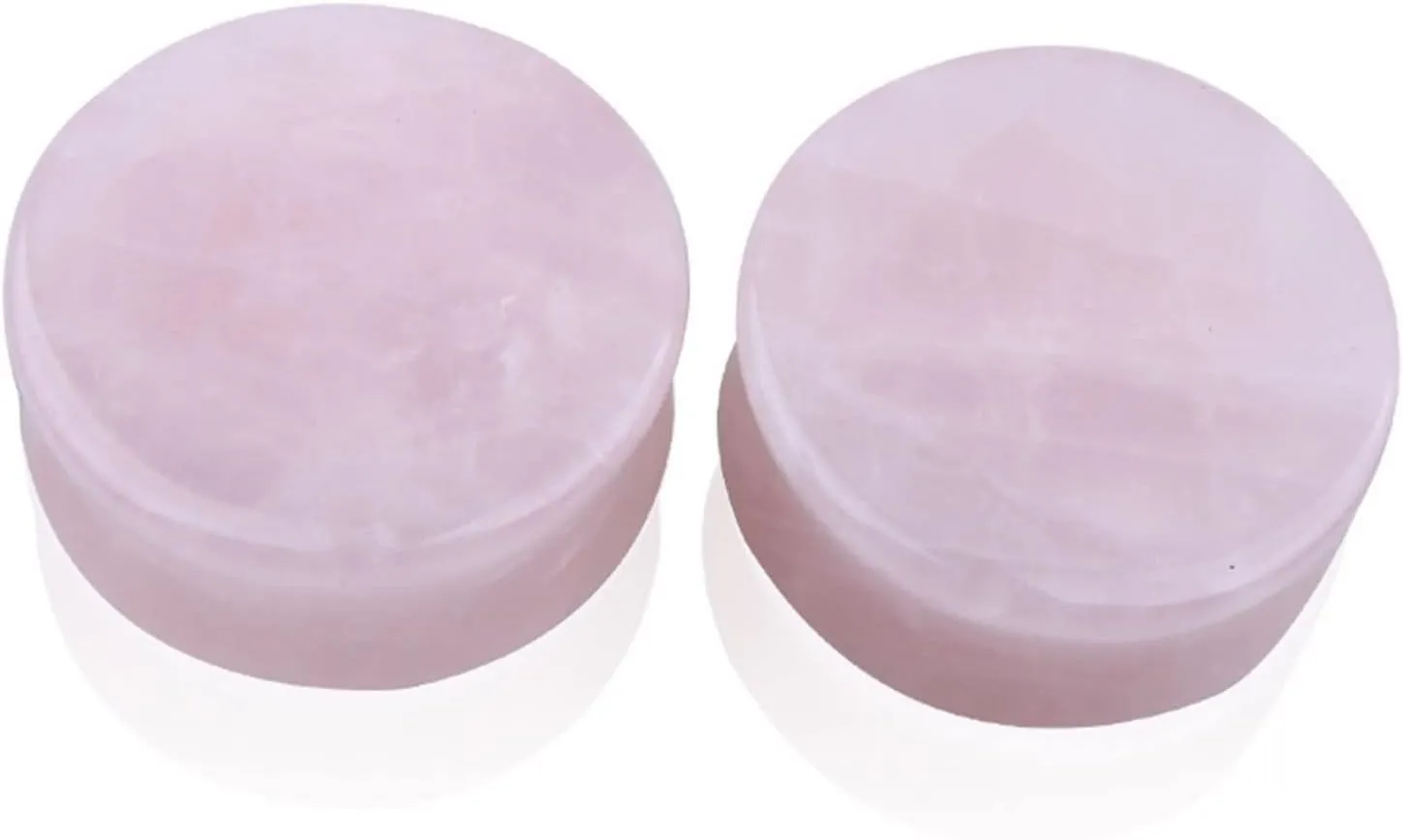 2Pcs Ear Gauge Plugs Women, Ear Gauges Unique Pink Stone Gauge Earrings Piercing Tunnels