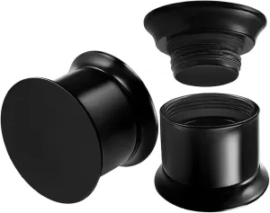 2pcs Internally Threaded Tunnels Screw Double Flared Plug Piercing Ear Gauge Expander Stretching C3VCT - Pick Size