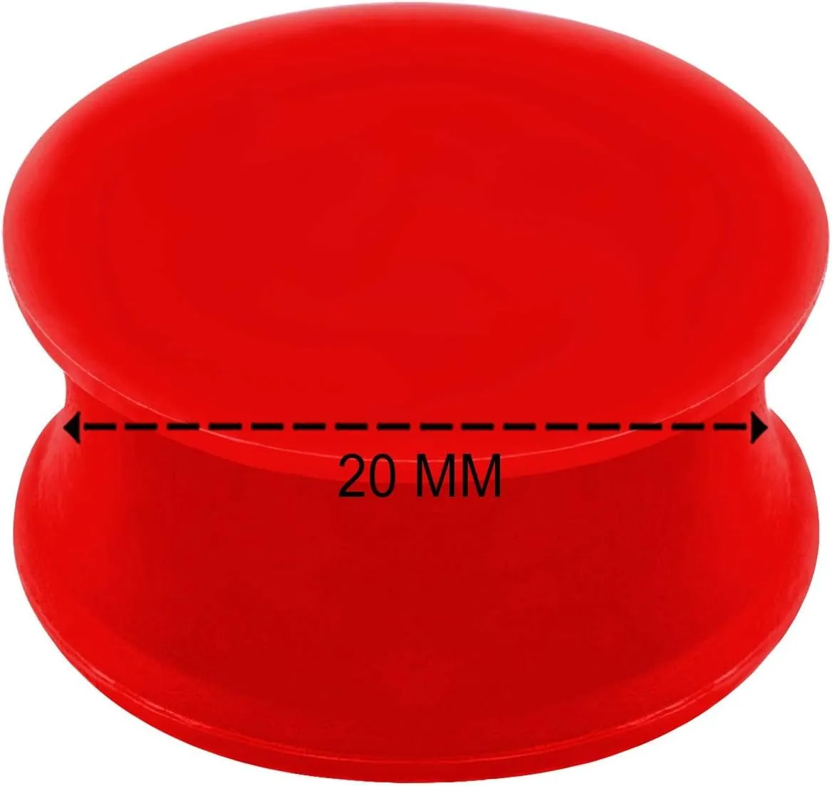 2PCS Silicone Red Double Flared Saddle Unique Stretcher Ear Gauge Plug Earring Lobe Piercing Jewelry See More Sizes
