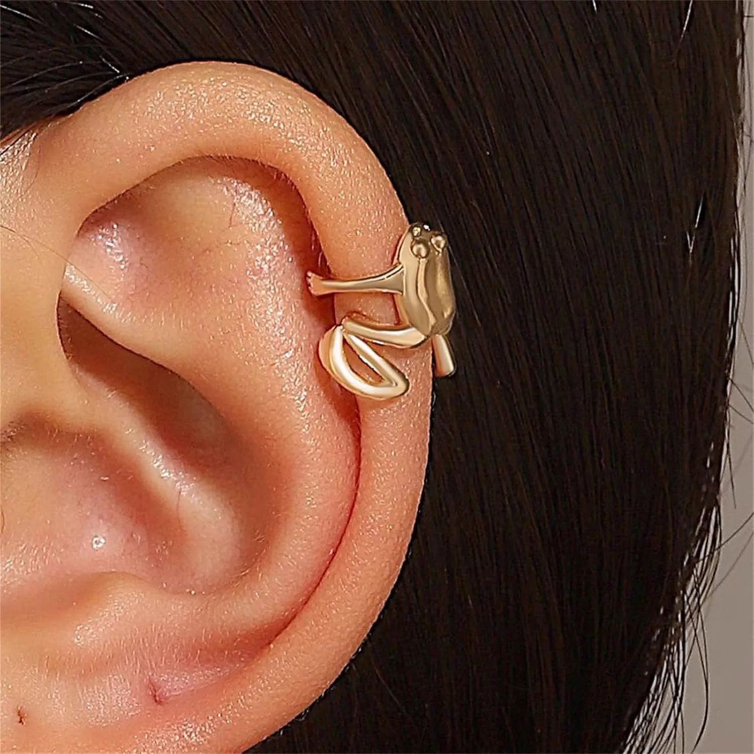 4 PCS Frog Earrings for Women Vintage Frogs Shaped Ear Cuff Earrings Cute Animal Earrings Cool Stuff Animal Post Studs Earrings Unique Trendy Stuff Frog Jewelry Gifts