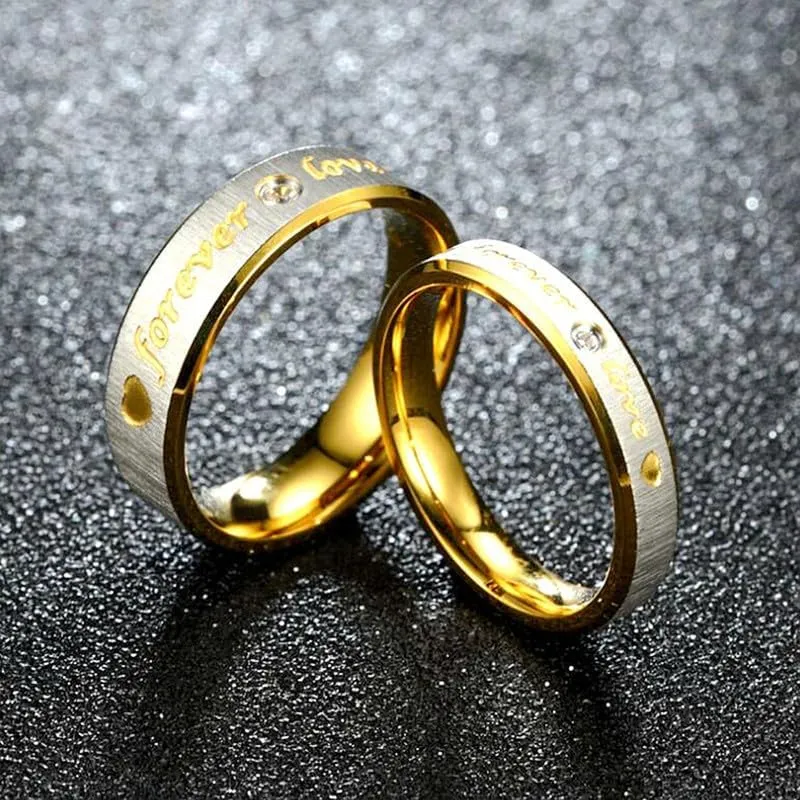 6mm Men Wedding Band for Him 4mm Women Engagement Promise Ring for Her Matching Couple Ring Set Gift Rings