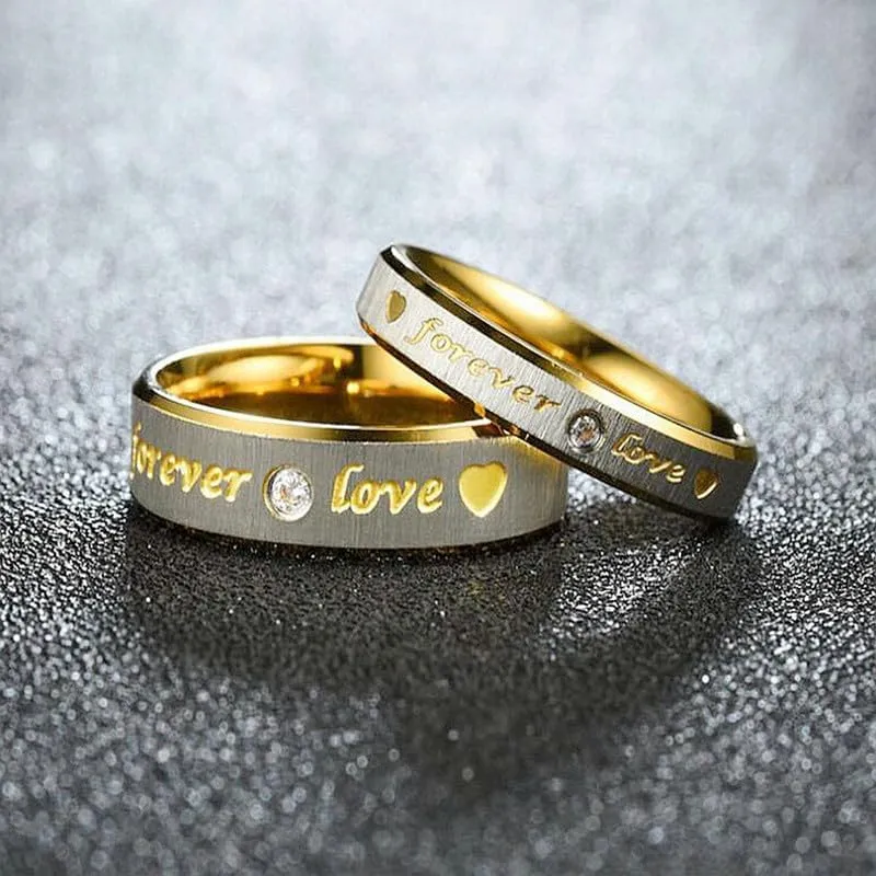 6mm Men Wedding Band for Him 4mm Women Engagement Promise Ring for Her Matching Couple Ring Set Gift Rings