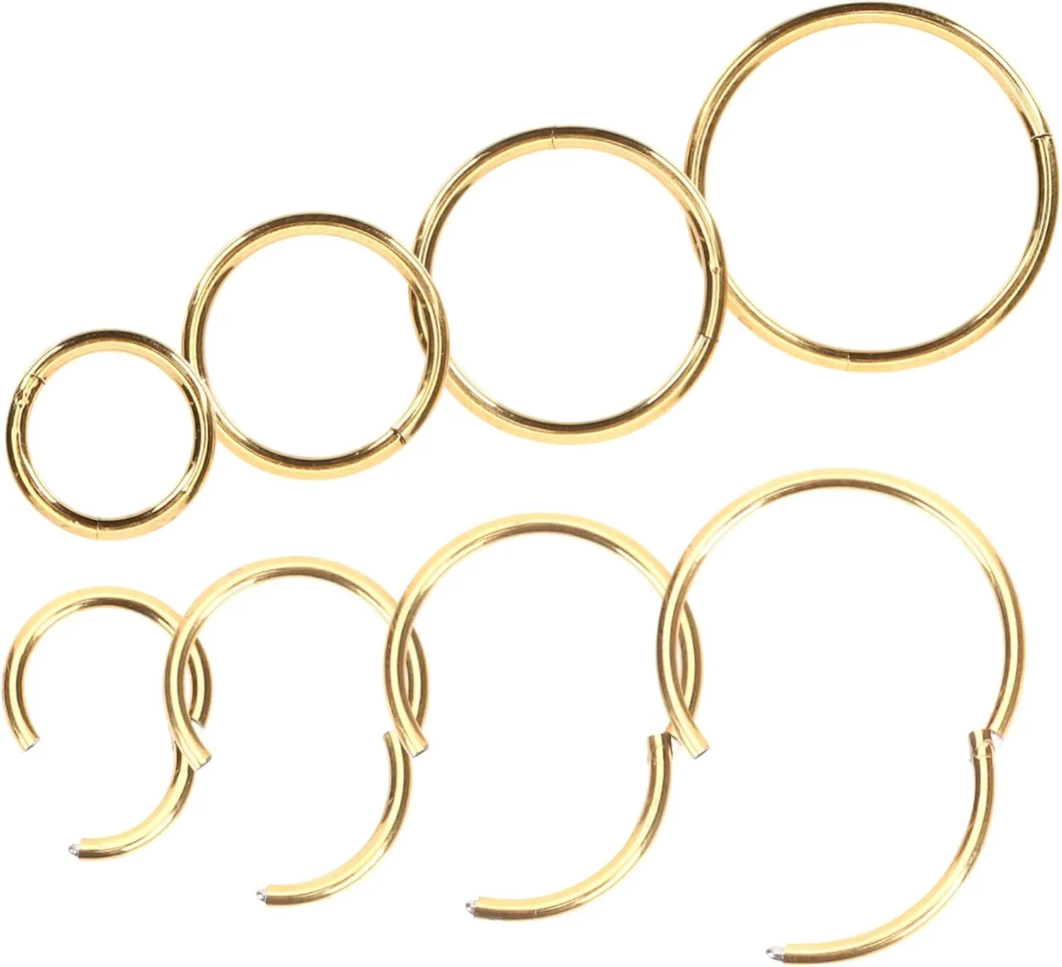 8Pcs Nose Rings Hoops for Nose Piercing Jewelry Comfortable Dainty Design for Women for Everyday Wear and Fashion Accents