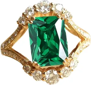 925 silver Shiny fashion ring Emerald ring, rose gold ring Wedding ring Engagement ring ring Cocktail ring for women cubic zircon oxide ring women jewelry rings statement