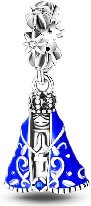 925 Sterling Silver Charms Beads for Bracelets Necklaces, Dream Catcher Star Moon Sun Eye Virgin Mary Angel Feather Cross Pendant, Boho Style Blue Vintage Jewelry Birthday Gift for Women Men