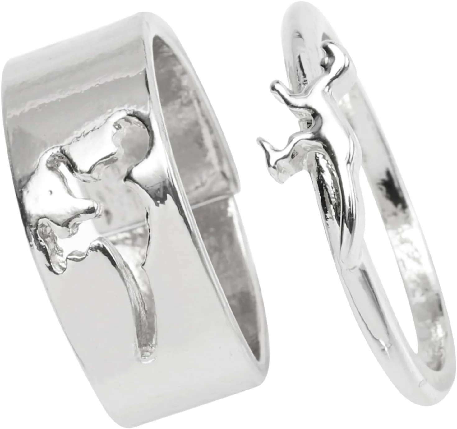 Adjustable Open Ring,Open Finger Ring,Couple Dinosaur Ring Promise Ring Engagement Rings Matching