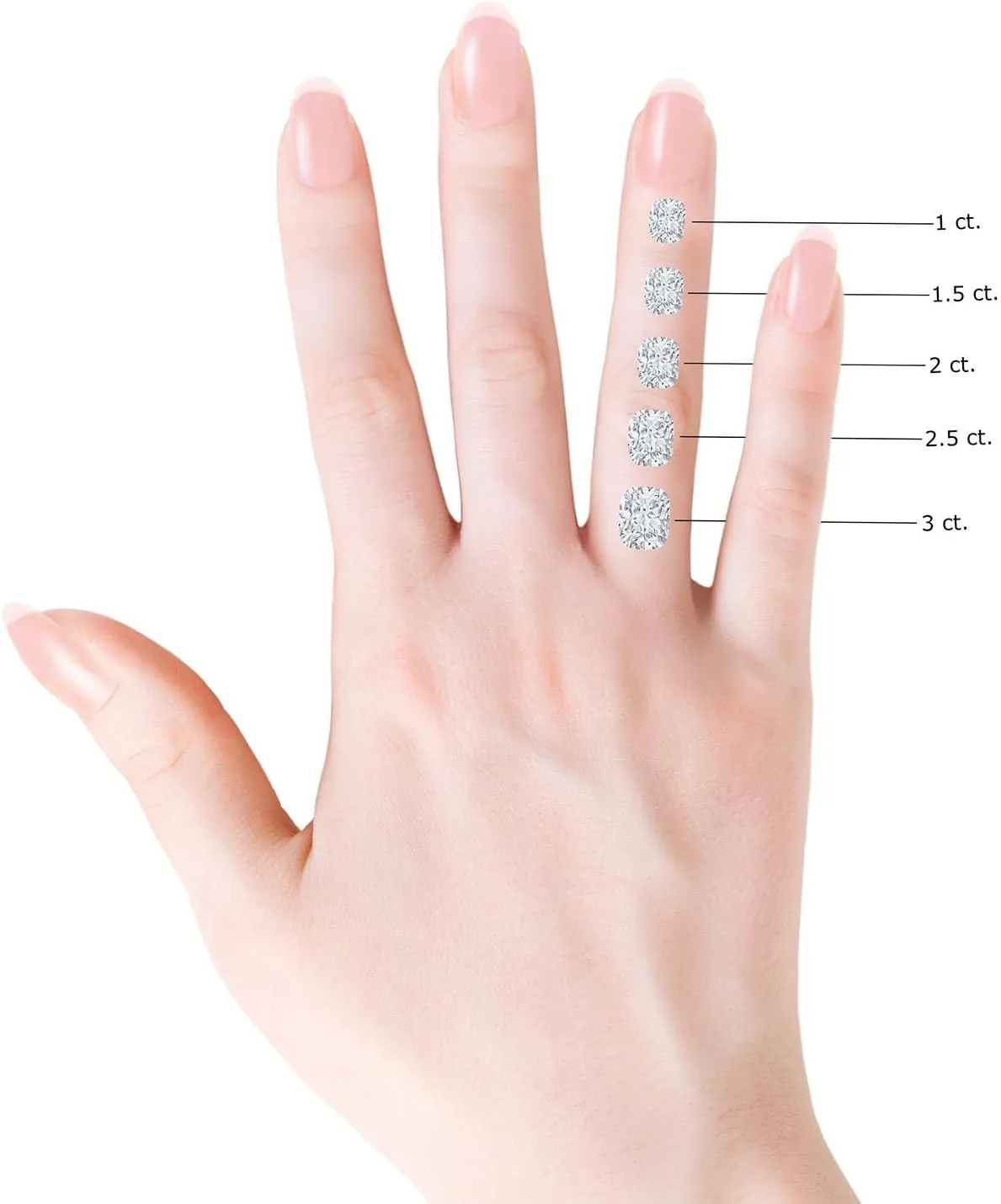 Angara Lab Grown Cushion Rectangular Diamond Reverse Tapered Shank Halo Engagement Ring in Silver / 14K Solid Gold/Platinum | April Birthstone, Birthday, Anniversary, Wedding Jewelry Gift for Women