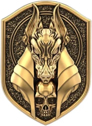 Anubis Ring, Gothic Wolf Head Ring for Men, Egyptian God Anubis Amulet Ring Norse Viking Wolf Animal Ring Anubis Wolf Jewelry, Hip Hop Wolf Band Ring Punk Wolf Shield Ring for mens