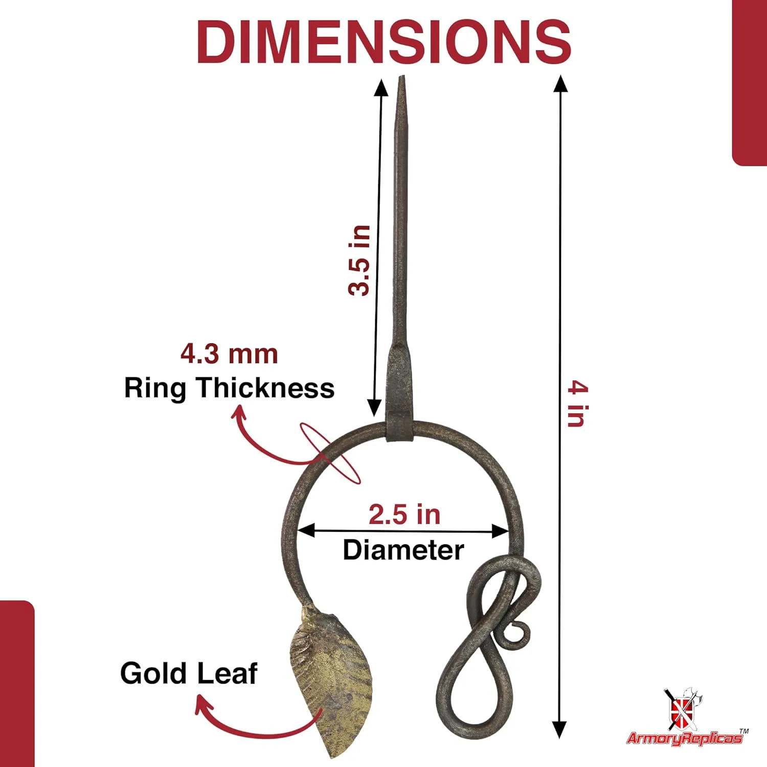 Armory Replicas Hand-Forged Viking & Celtic Cloak Pin Brooch  Medieval Fibula for Costumes, Reenactments, Cosplay & Historical Dress Accessories