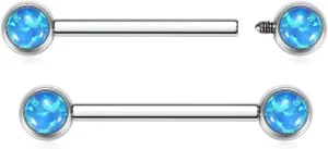AROWRO Nipple Rings Nipple Piercing Tongue Rings Nipple Bar G23 Titanium 14G Internally Threaded Straight Barbells Bridge Piercing Jewelry Tongue Piercing Jewelry 12mm-20mm