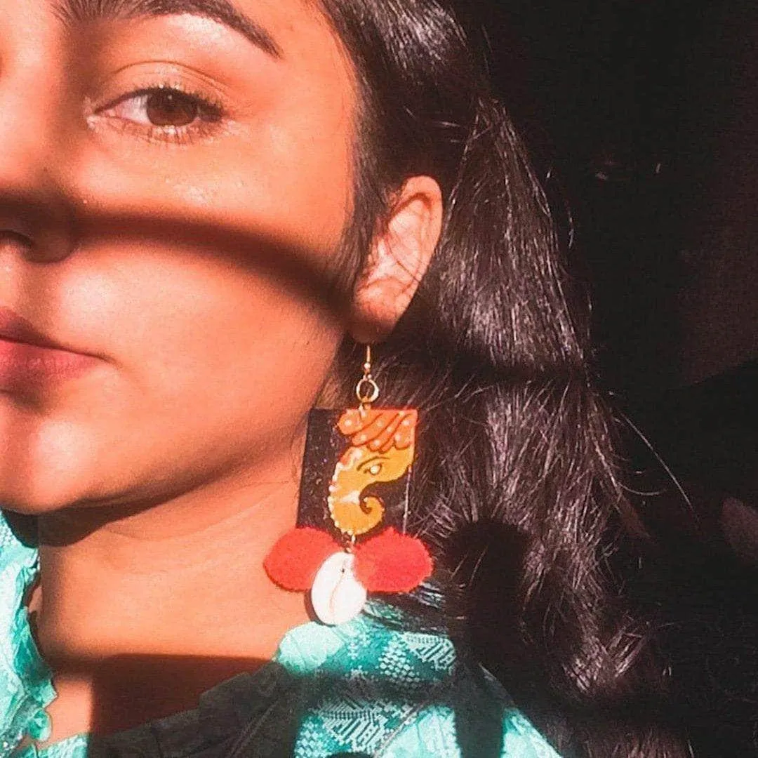 Avnish Handpainted Red (Earrings)