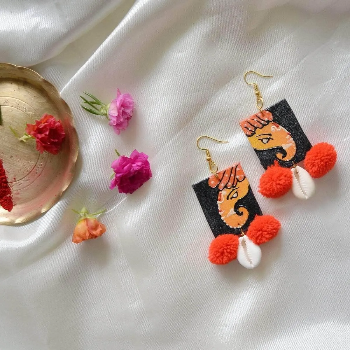 Avnish Handpainted Red (Earrings)