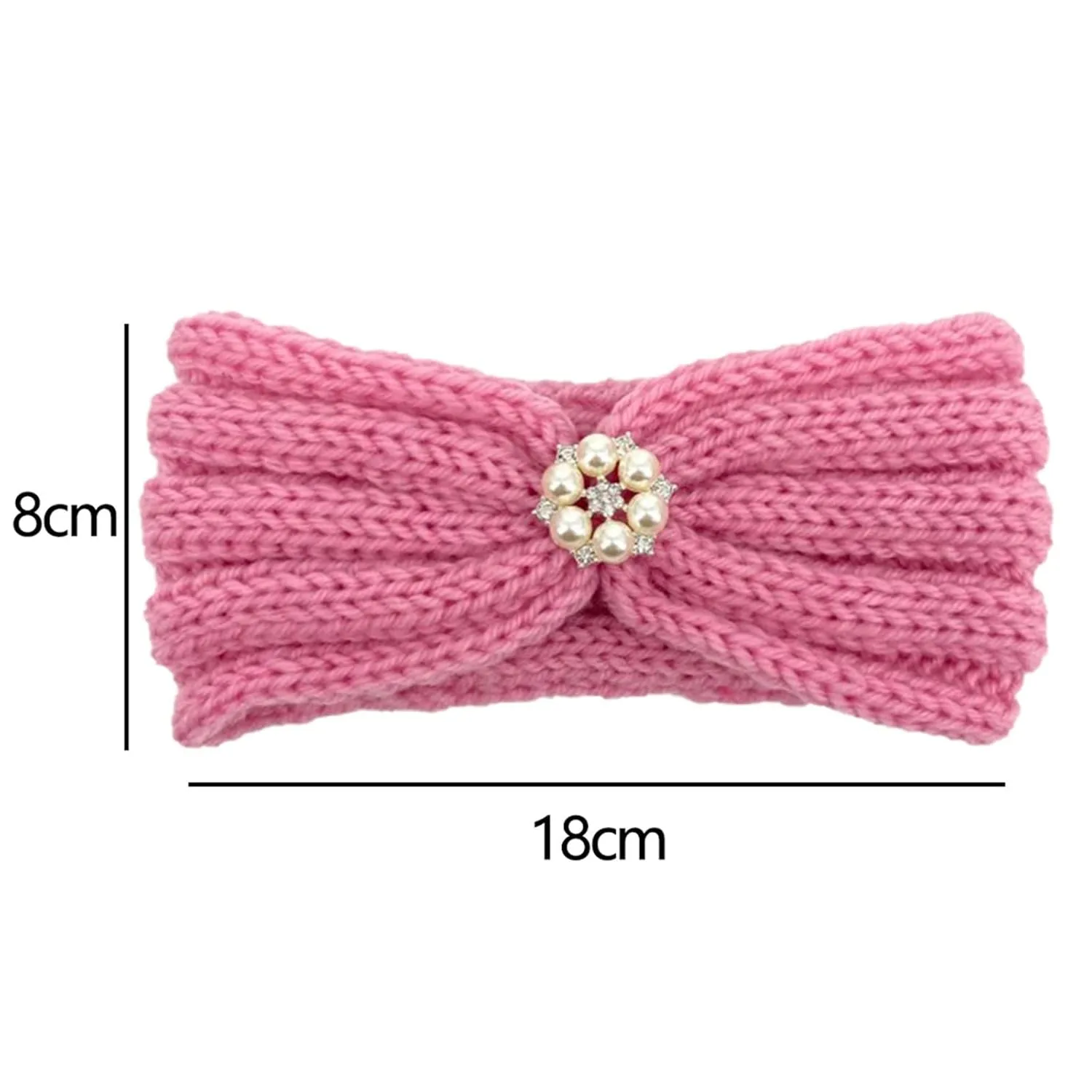 Baby Girl Bows and Headbands Girl Headband Baby Girls Headband Newborn Headbands with Bow Baby-Shower Gift (H, One Size)