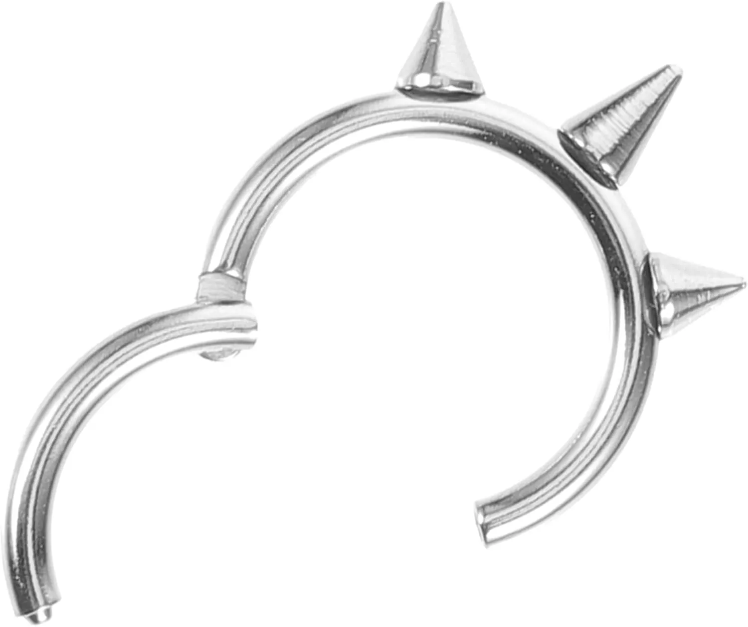 BESPORTBLE Nose Ring Cuff Women's Stainless Steel Nose Piercing Jewelry Fashion Metal Nose Ring Smooth and Chic