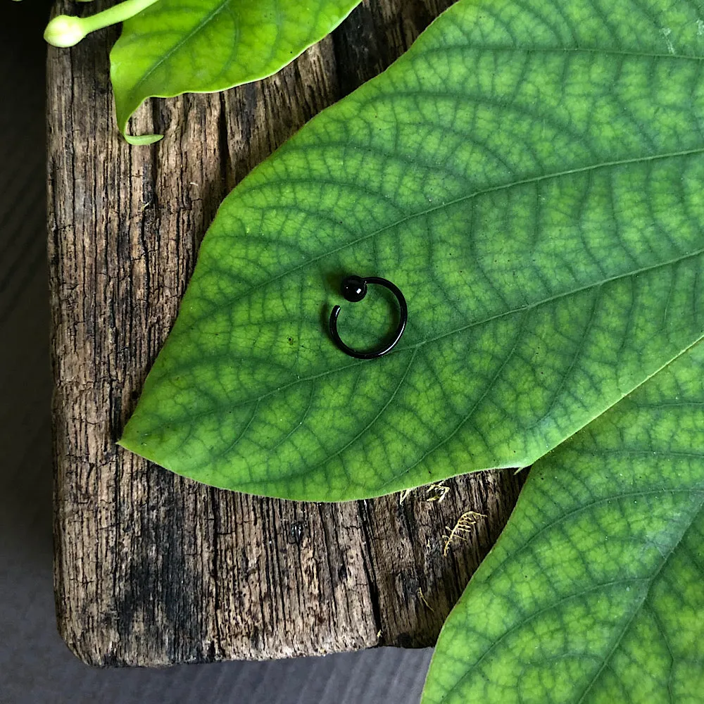 Black Nose Ring (small)