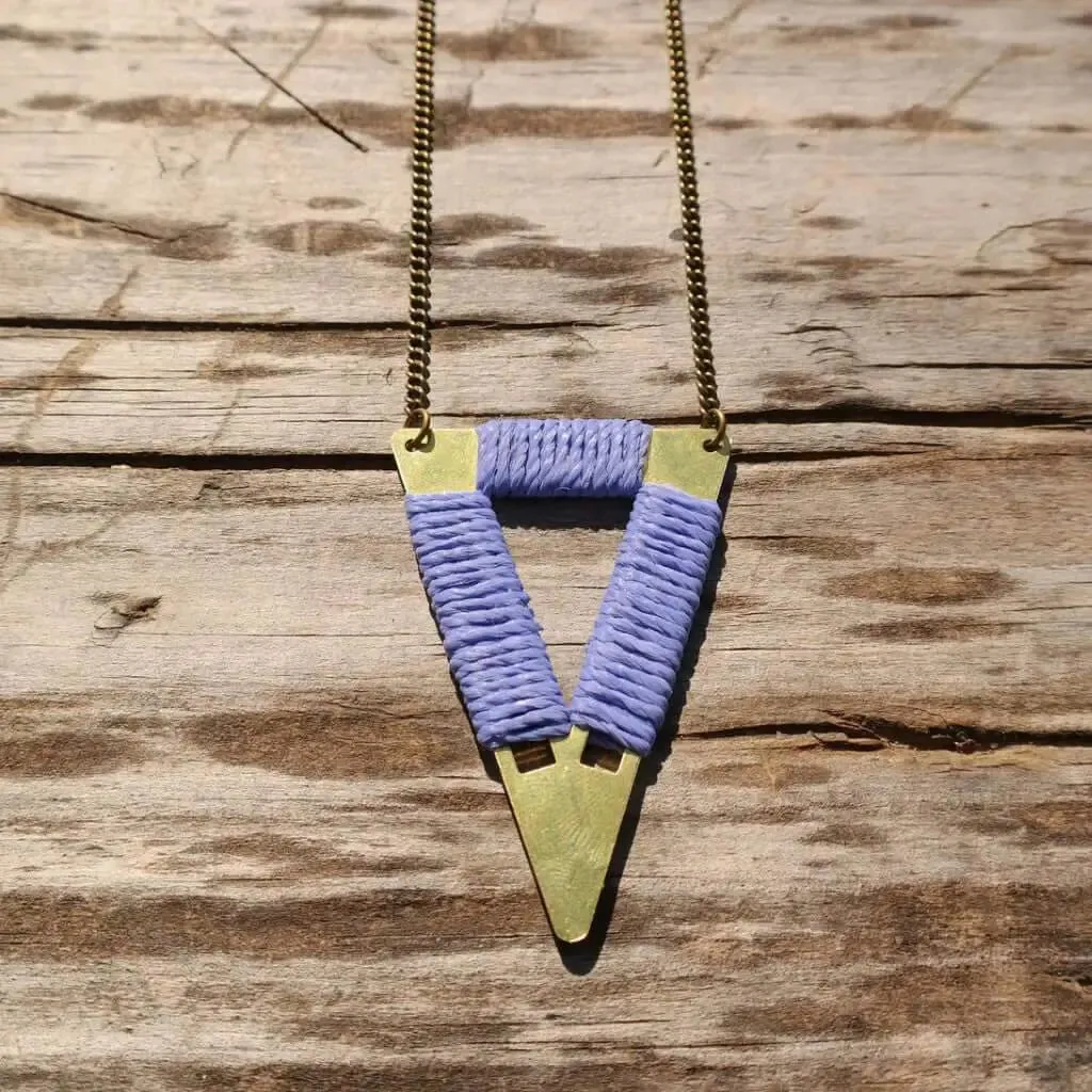 Boho Statement Triangle Necklace