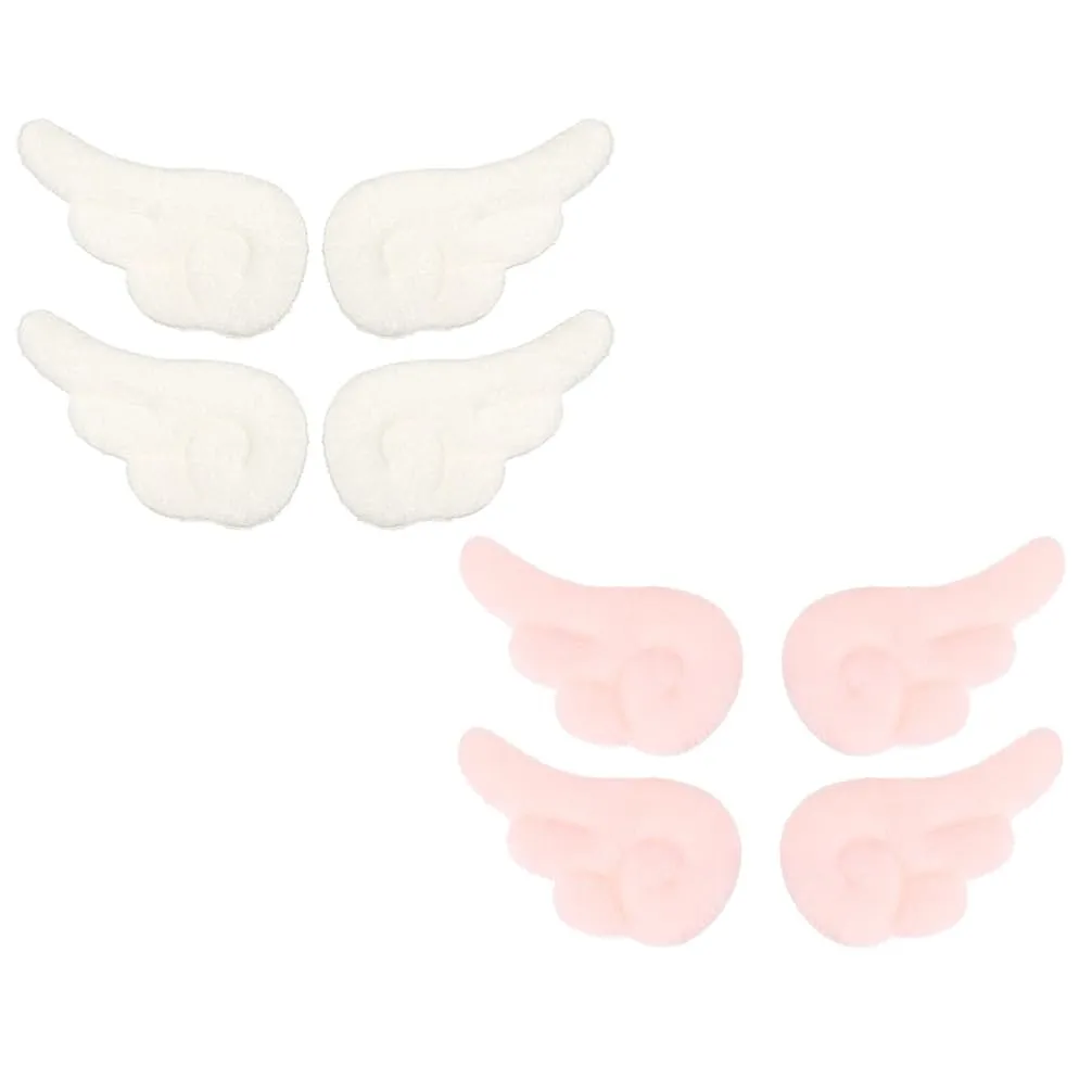 Chic Design Angel Wings Hair Clip 4 Pairs Plush Hair Accessories for Girls Creative Hairpin Lovely Hairpin Random Color