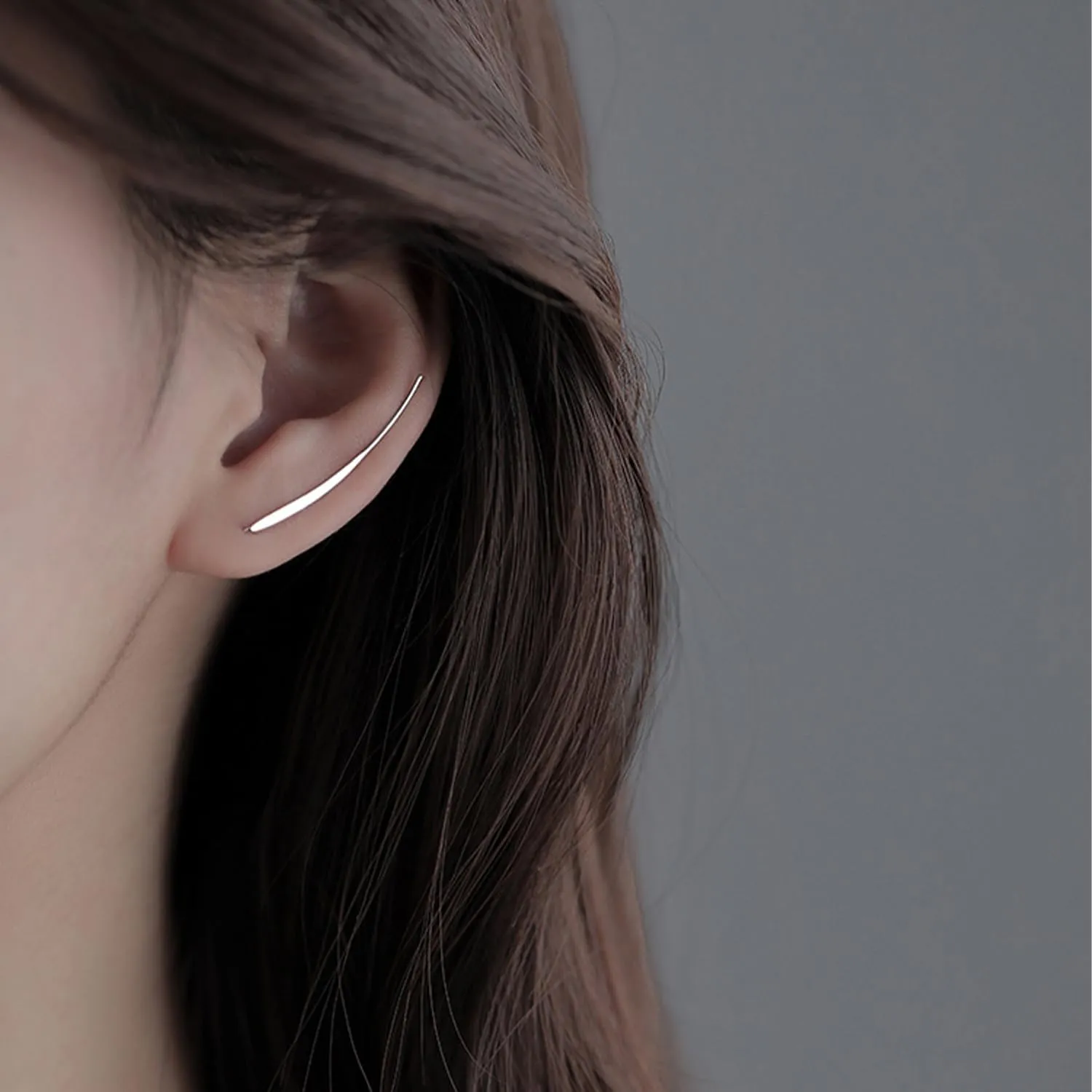 Climber Earrings Dainty Ear Cuffs Crawler Earrings for Women Unique Ear Crawler Earrings Minimalism Bar Earrings Wedding Birthday Jewelry Gifts