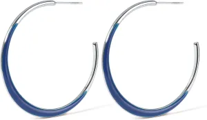 Colorful Enamel Hoop Earrings for Women 18K Real Gold Plated Open Hoop Earring Hypoallergenic Stainless Steel Enamel Earring Jewelry Gift for Wife Girlfriend