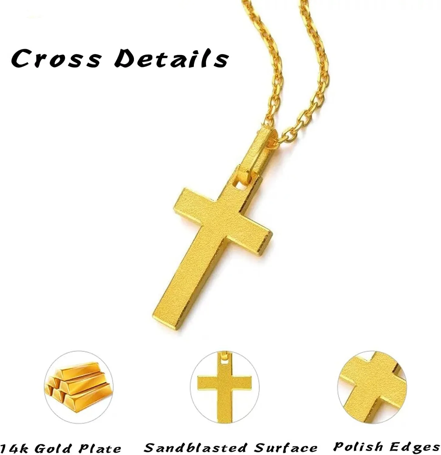 Cross Necklace for Women Sterling Silver Cross Pendant Necklace Jewelry Valentines Day Gifts Birthday Holiday Gifts for Her