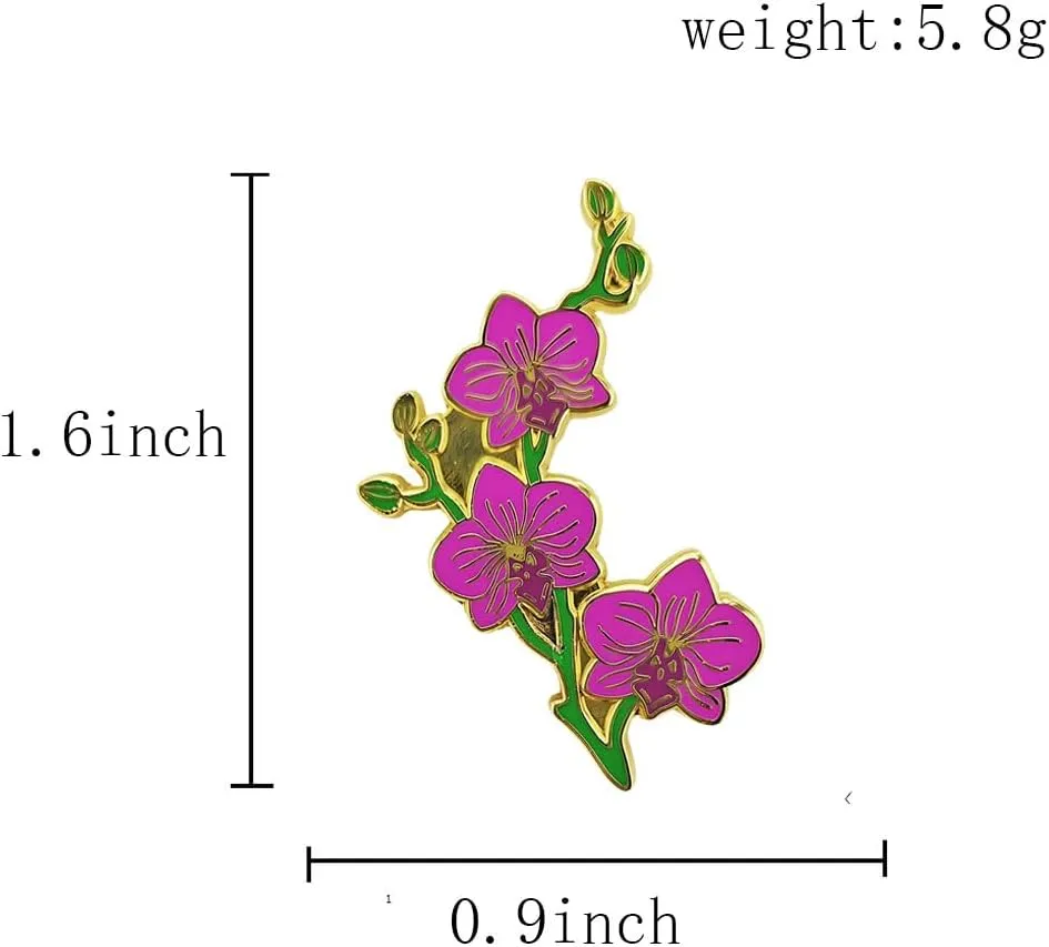 Cute Floral Kawaii Pins Alloy Enamel Lapel Pin for Clothing Jackets Backpacks Clothes Caps Bags Hats Decorations