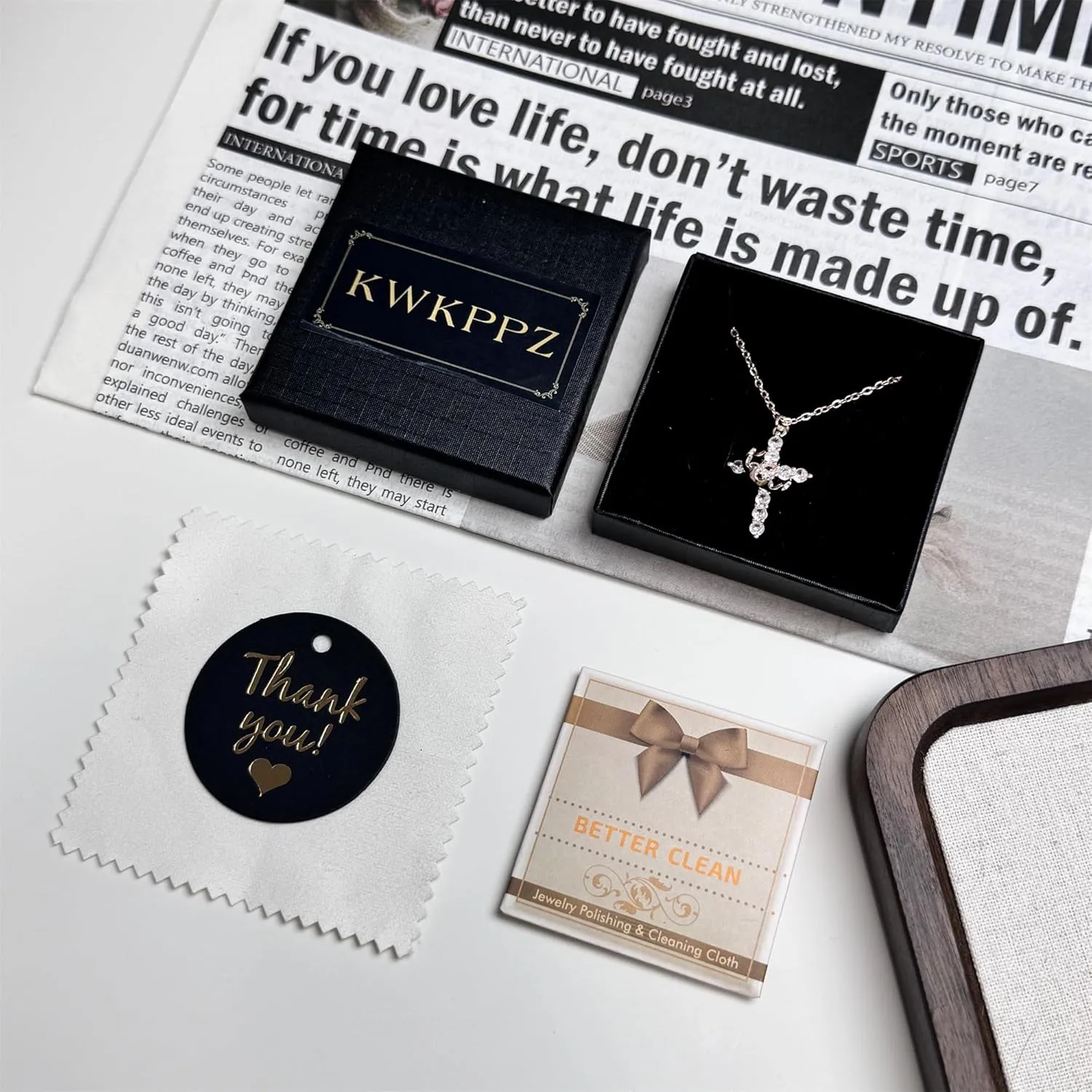 Double Cross Necklace for Women 18K Gold Plated Crown Cross Pendant Necklace Simple Diamond Cross Charm Link Chain Choker Delicate Faith Jewelry Religious Gifts for Women