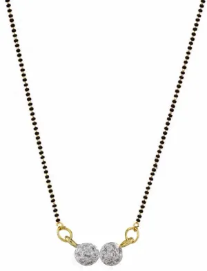 Efulgenz Indian Mangalsutra for Women CZ Cubic Zirconia Pendant Necklace Wedding Bridal Indian Jewelry Black Beaded Delicate Strand Necklace Statement Jewelry for Women, Copper, not known