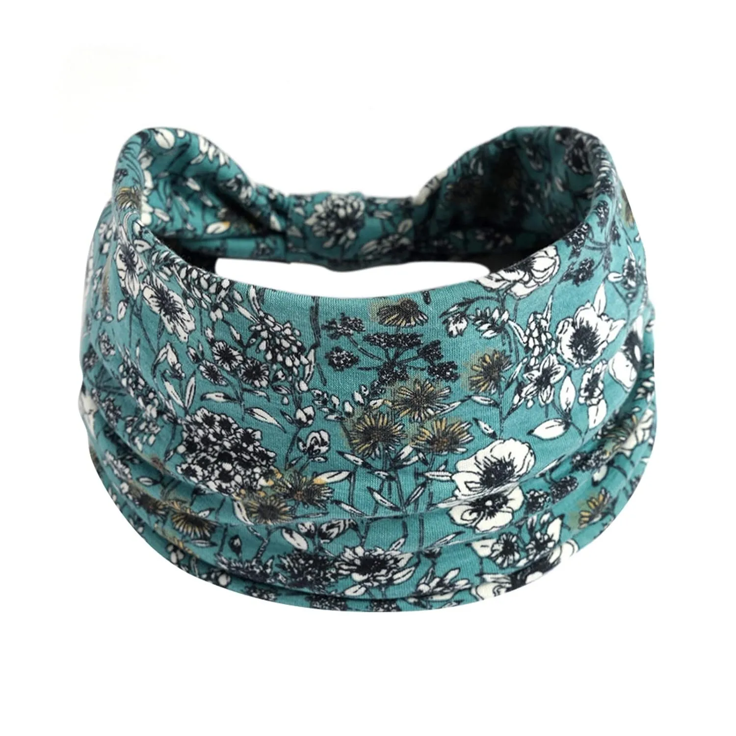 Elastic Exercise Hair Knotted Headband Non-Slip Wide Elastic Headband Hijab Headband Ladies Scarf Forehead Band Fitness