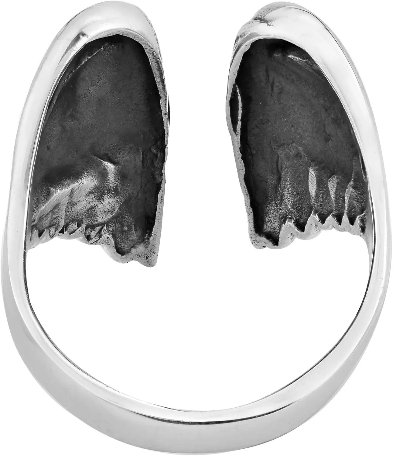Embracing Wings of an Angel Wrap Open-Ended .925 Sterling Silver Ring