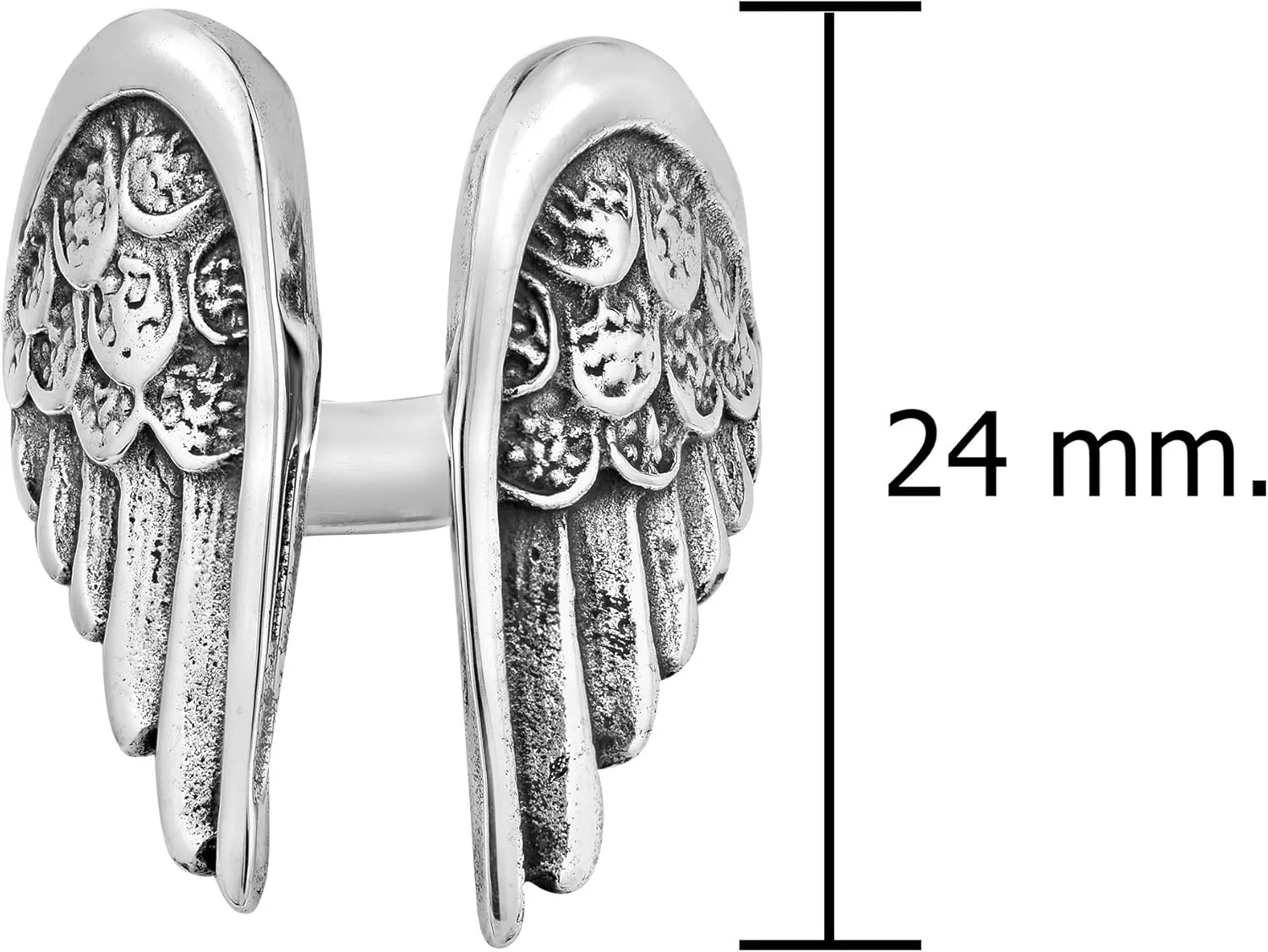 Embracing Wings of an Angel Wrap Open-Ended .925 Sterling Silver Ring