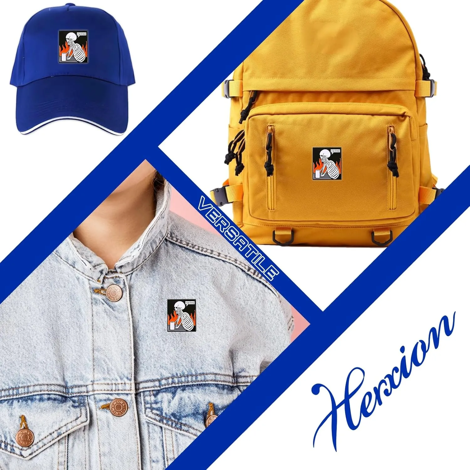 Enamel Pins, Cute Pins for Backpacks, Hat Pins, Novelty Brooch Pins, Backpack Pins, Lapel Pins for Men, Women, Girls, Boys. For Lanyard, Bags, Hats, Caps, Clothing