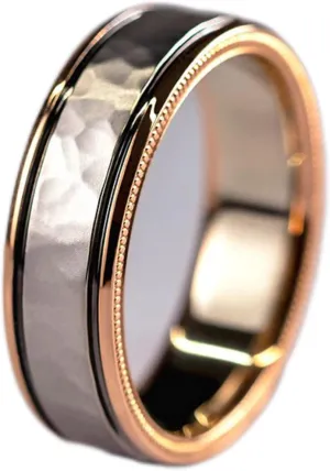 Engagement Imitation Diamond Rings for Couples Set,3 pc His and Her Wedding Ring Set, Hypoallergenic Rose Gold Ring Set, Cubic Zirconia Bride Promise Rings Set, Size 6-13