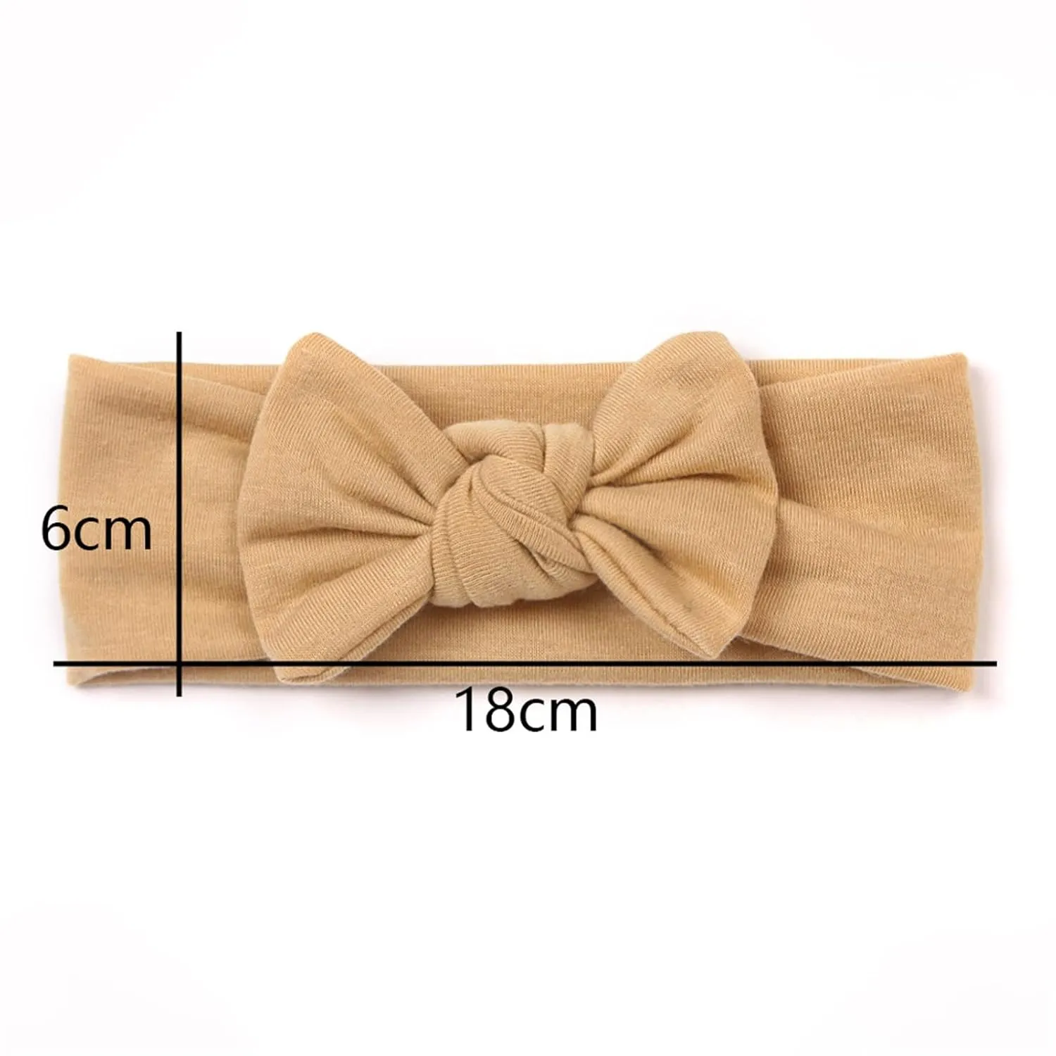 Fashionable Baby Girl Hairbands Handmade Headbands With Big Bows Soft Nylon Baby Hairband Lightweight Headband (Watermelon Red, One Size)