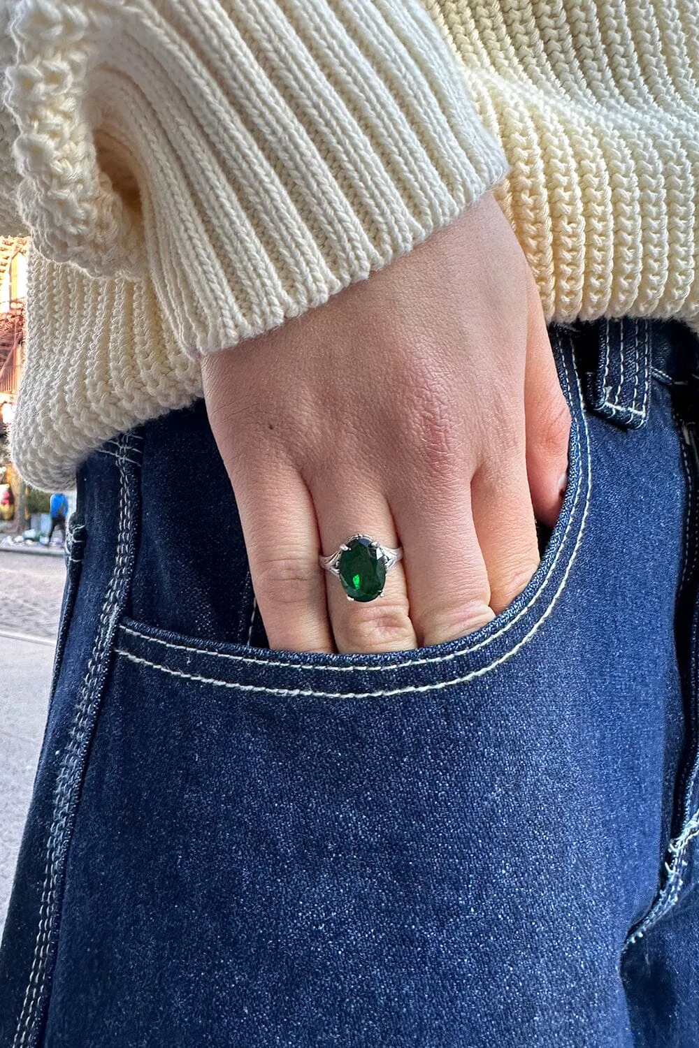 Faux Gemstone Ring
