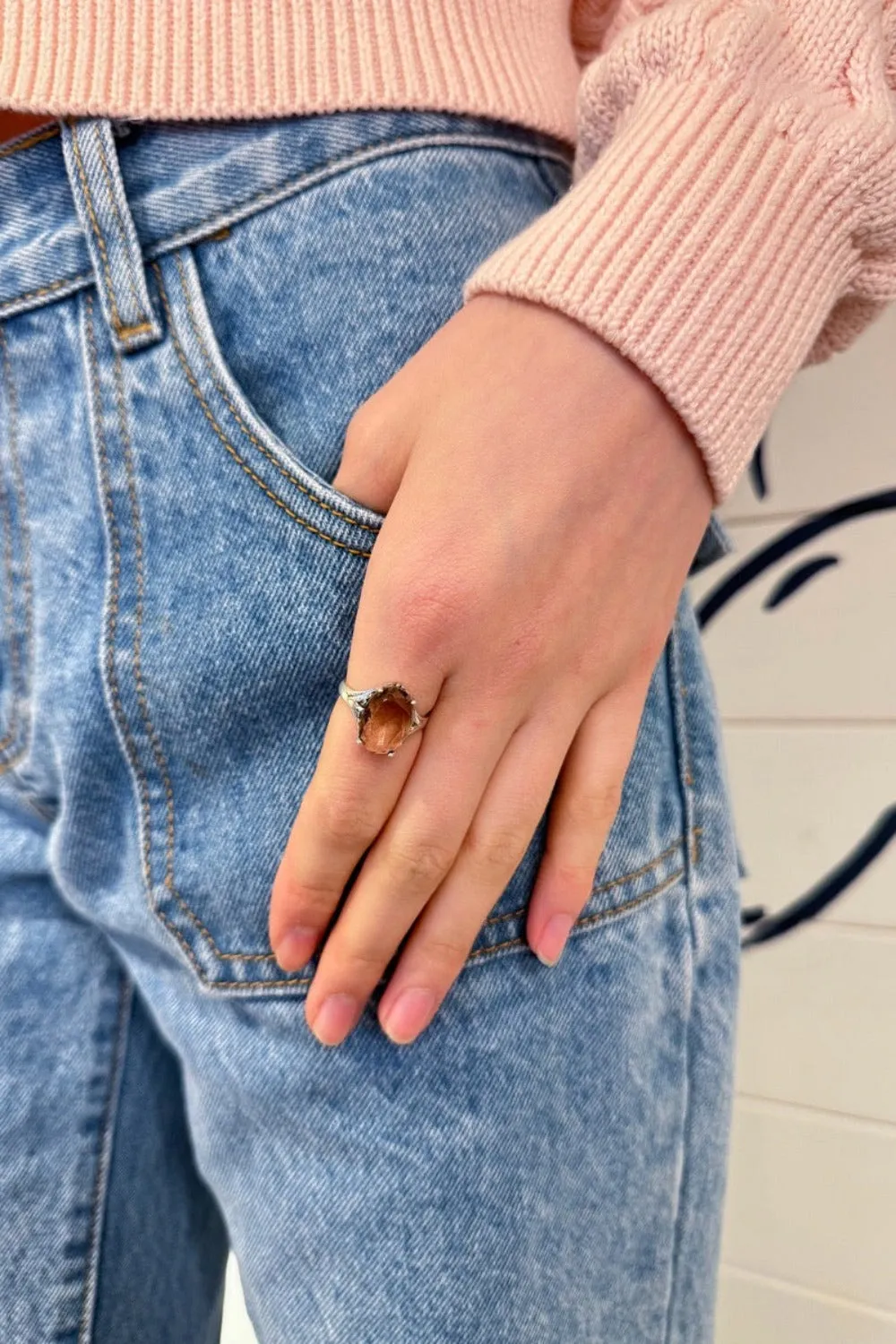 Faux Gemstone Ring