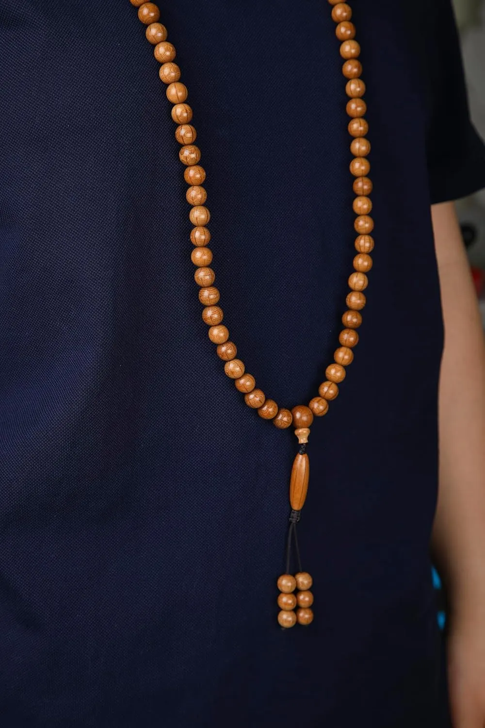 FAZOVIN 108 Beads 10 mm Mala Beads Bracelet for Men, Wutai Mountain Natural Wood Meditation Prayer Necklace
