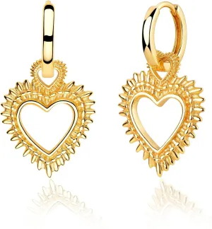 FETTERO 14K Gold Plated Earrings Dangle Drop Hoop Earrings for Women Dainty Hypoallergenic Earrings Delicate Boho Earring Jewelry