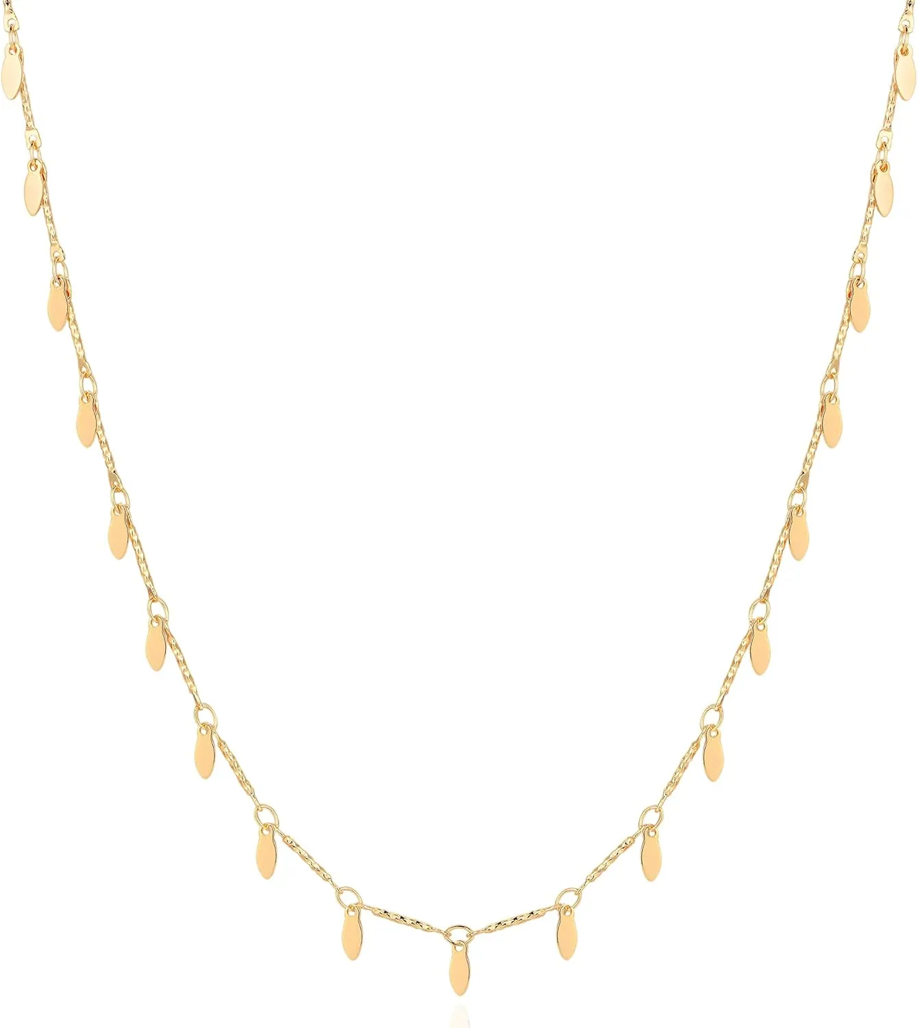 Fettero Cute Choker Necklace for Women Colorful Daisy Flower Choker Cute Chain Choker Necklace Delicate Fashion Gold Dainty Simple Necklace for Women Jewelry Gifts