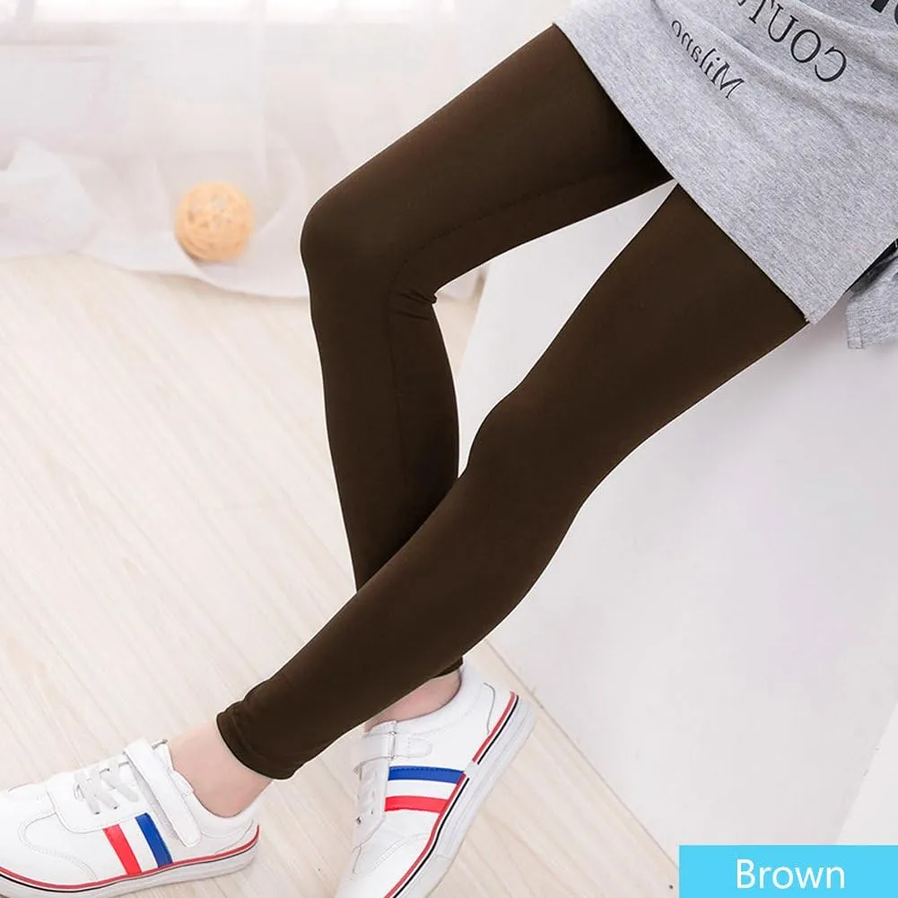 FOMANN Girls Leggings Kids Winter Warm Stretchy Leggings Baby Soft Leggings