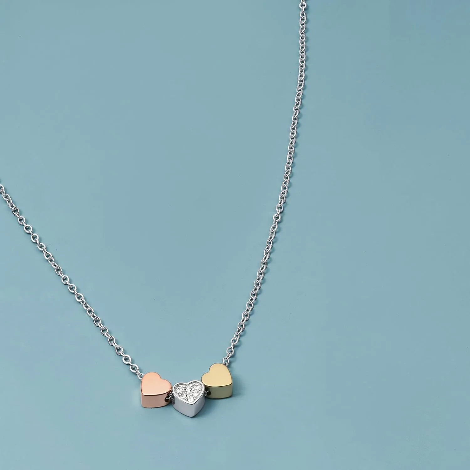 Fossil Women's Sterling Silver or Silver-Tone Stainless Steel Pendant Chain Necklace for Women