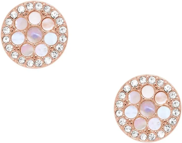 Fossil Women's Sterling Silver or Stainless Steel Stud Earrings for Women