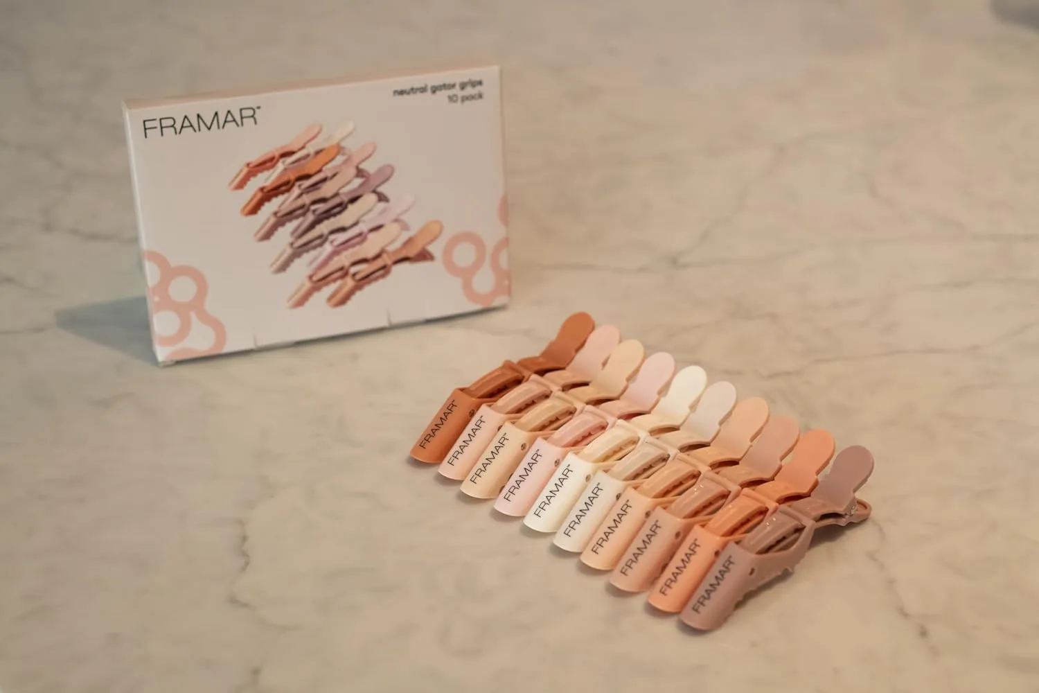 FRAMAR Neutral Alligator Clips For Hair Styling 10 Pack  Professional Alligator Hair Clips For Women, Hair Clip For Women, Salon Hair Clips For Styling  Firm Hold Without Slipping