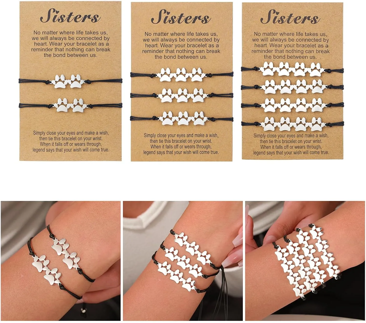 Friendship Bracelet Handmade Bracelet Couple Adjustable Wristbands Woven Rope Bracelet Suitable for Fashion Lover
