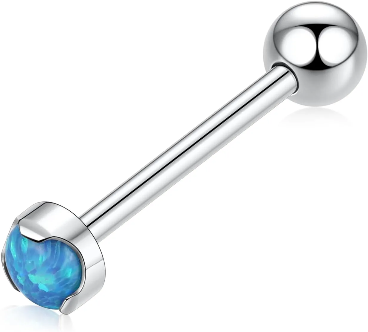 GAGABODY G23 Titanium Tongue Rings 14mm-20mm Tongue Piercing Jewelry Internally Threaded Cartilage Earring 14G Straight Barbells Piercing Jewelry Tongue Barbell Tongue Rings for Unisex