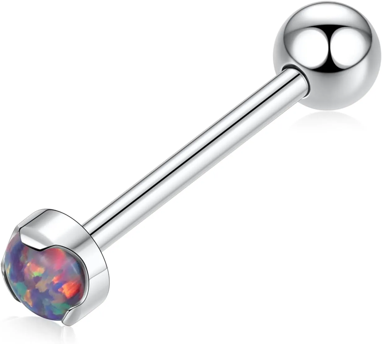 GAGABODY G23 Titanium Tongue Rings 14mm-20mm Tongue Piercing Jewelry Internally Threaded Cartilage Earring 14G Straight Barbells Piercing Jewelry Tongue Barbell Tongue Rings for Unisex